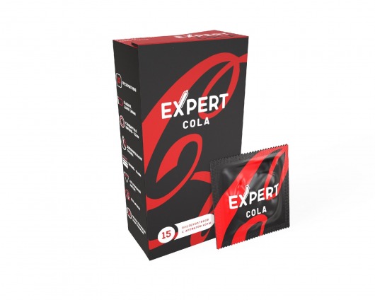 Презервативы с ароматом колы Expert Cola - 15 шт. - Expert - купить с доставкой в Невинномысске