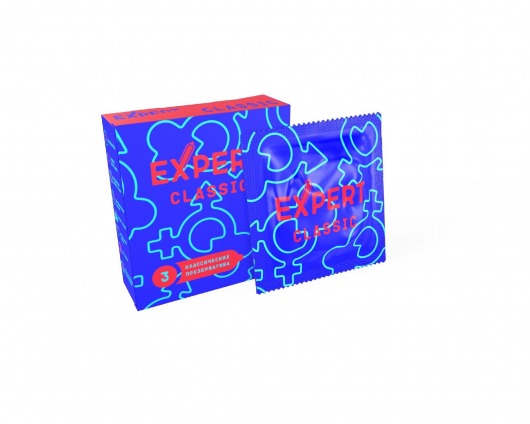 Классические презервативы Expert Classic - 3 шт. - Expert - купить с доставкой в Невинномысске