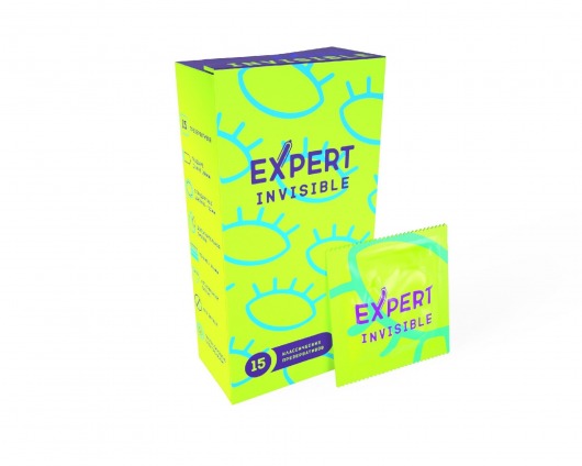 Ультратонкие презервативы Expert Invisible - 15 шт. - Expert - купить с доставкой в Невинномысске