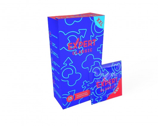 Презервативы увеличенного размера Expert Classic XXL - 15 шт. - Expert - купить с доставкой в Невинномысске