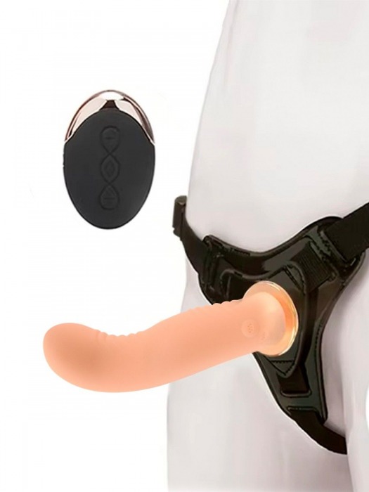 Женский вибрострапон со съемной насадкой и пультом ДУ - Erokay - купить с доставкой в Невинномысске