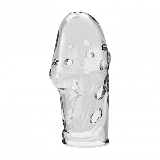 Прозрачная насадка на пенис Booker - 8 см. - Baile - в Невинномысске купить с доставкой