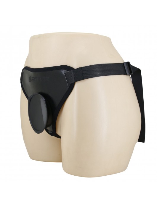 Черные трусики харнесс с платформой Caludio I - Baile - купить с доставкой в Невинномысске