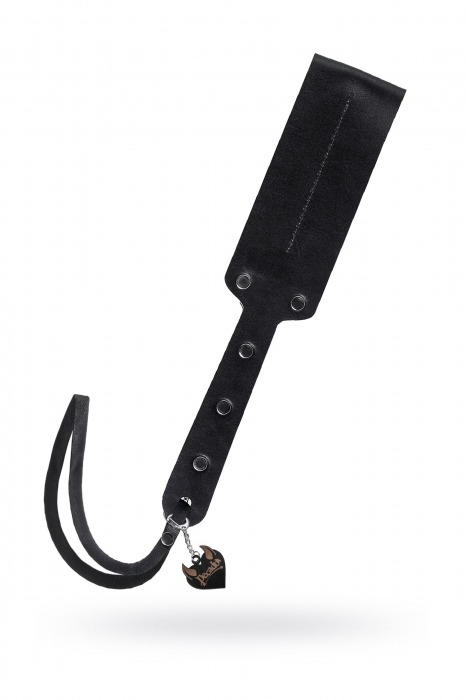 Черный кожаный пэддл - 32 см. - Pecado - купить с доставкой в Невинномысске