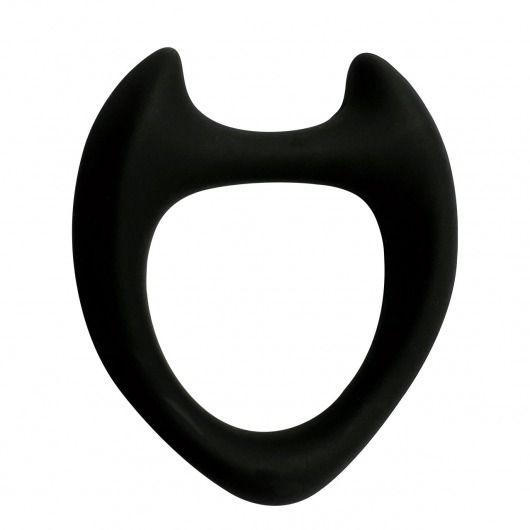 Черное эрекционное кольцо с рожками Wooomy Toro M - Adrien Lastic - в Невинномысске купить с доставкой