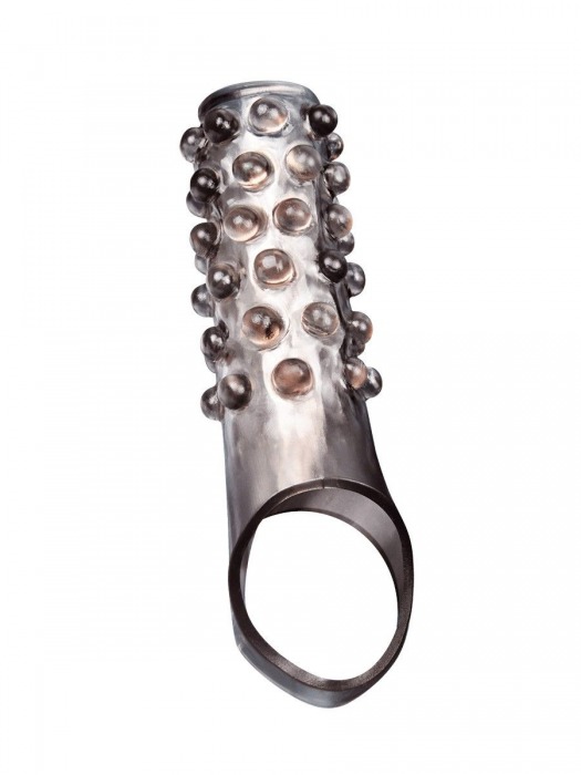 Дымчатая насадка на пенис с выпуклостями - 11 см. - Sex Expert - в Невинномысске купить с доставкой