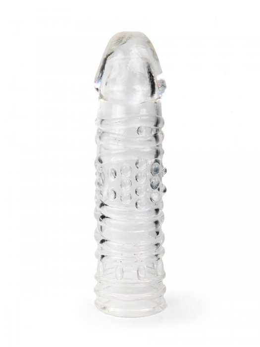 Прозрачная закрытая насадка на пенис - 17 см. - Sex Expert - в Невинномысске купить с доставкой