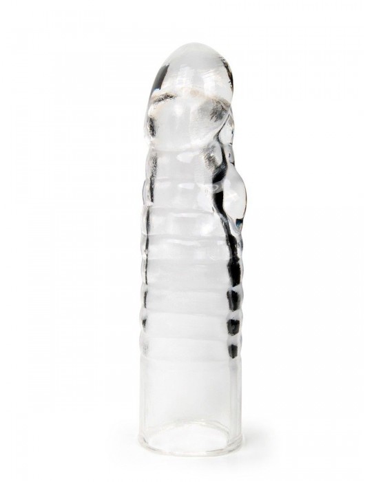 Прозрачная закрытая насадка на член - 15 см. - Sex Expert - в Невинномысске купить с доставкой