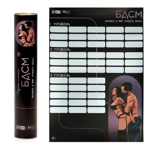 Плакат для двоих со скретч-слоем «БДСМ» - Сима-Ленд - купить с доставкой в Невинномысске