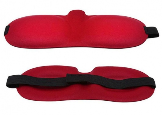 Красная глухая маска на резинке - Sitabella - купить с доставкой в Невинномысске