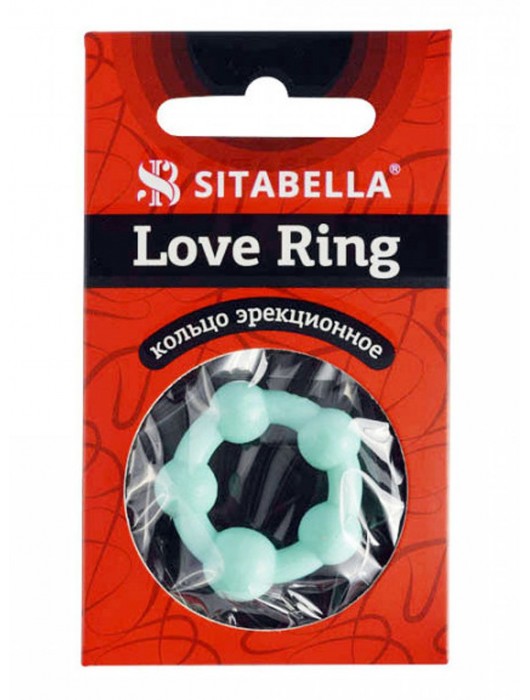 Цветное эрекционное кольцо с 5 бусинами Love Ring - Sitabella - в Невинномысске купить с доставкой