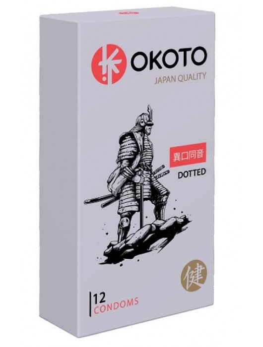 Точечные презервативы OKOTO Dotted - 12 шт. - Sitabella - купить с доставкой в Невинномысске