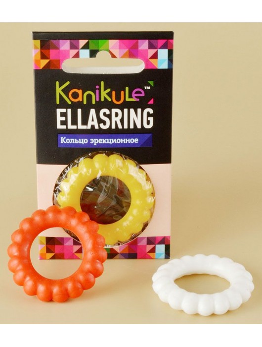 Цветное рельефное эрекционное кольцо Ellasring - Sitabella - в Невинномысске купить с доставкой