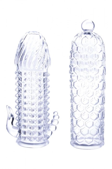 Набор из 2 прозрачных насадок на член Seductive Tickler Sleeves Set - NMC - в Невинномысске купить с доставкой