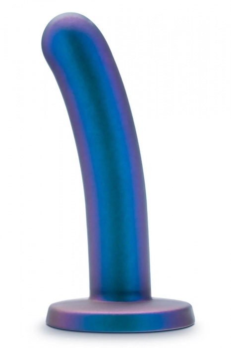 Синяя насадка с гладкой поверхностью Surrender 5.75 Inch Intermediate Pegging Dildo - 14,6 см. - Blush Novelties - купить с доставкой в Невинномысске