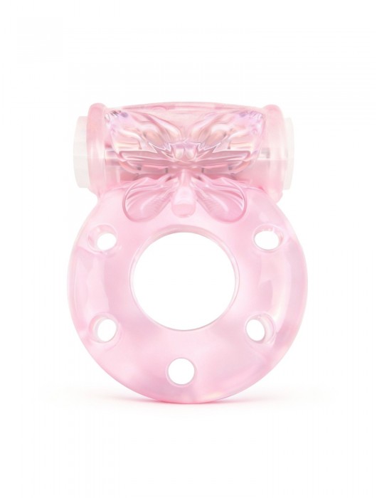 Розовое эрекционное виброкольцо с бабочкой - 1137 - в Невинномысске купить с доставкой