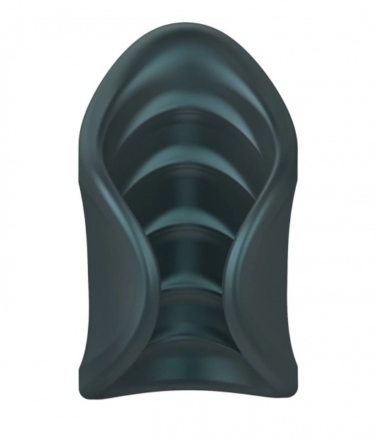 Серый сквозной мастурбатор с вибрацией Manwan Starter - Manwan - в Невинномысске купить с доставкой