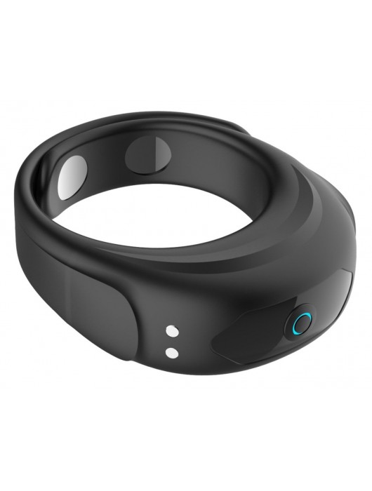 Черное эрекционное виброкольцо на ремешках - Boys of Toys - в Невинномысске купить с доставкой