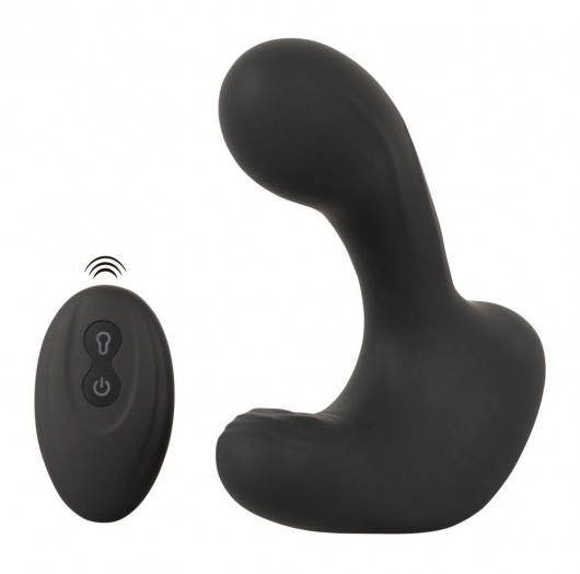 Черная анальная вибропробка с функцией расширения RC Butt Plug with 3 functions - Orion - в Невинномысске купить с доставкой