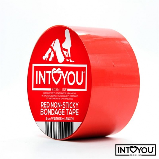 Красный скотч для фиксации Non-Sticky Bondage Tape - 15 м. - Intoyou - купить с доставкой в Невинномысске
