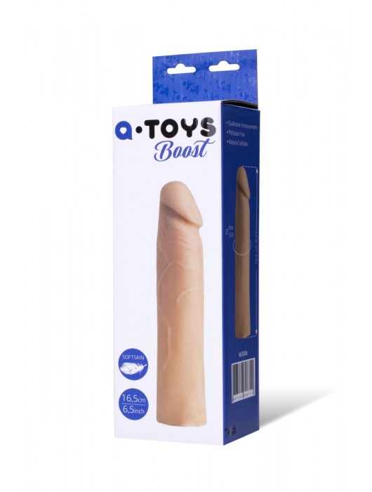 Реалистичная насадка с ярко выраженной головкой - 16,5 см. - A-toys - в Невинномысске купить с доставкой