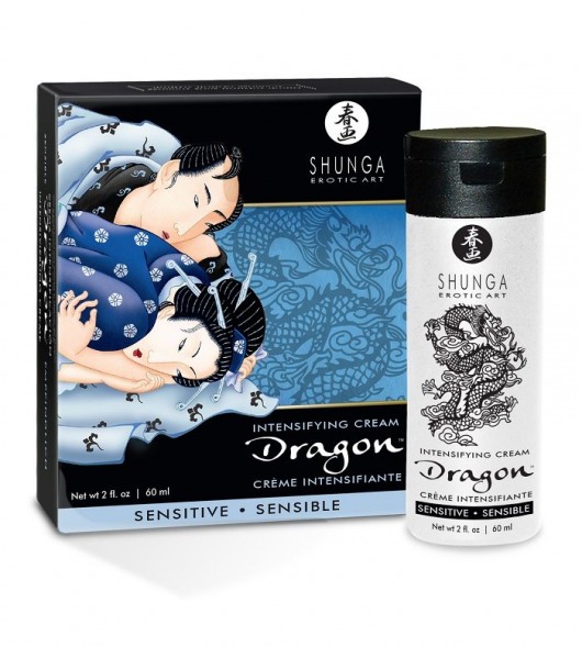 Интимный мужской крем SHUNGA DRAGON SENSITIVE - 60 мл. - Shunga - купить с доставкой в Невинномысске