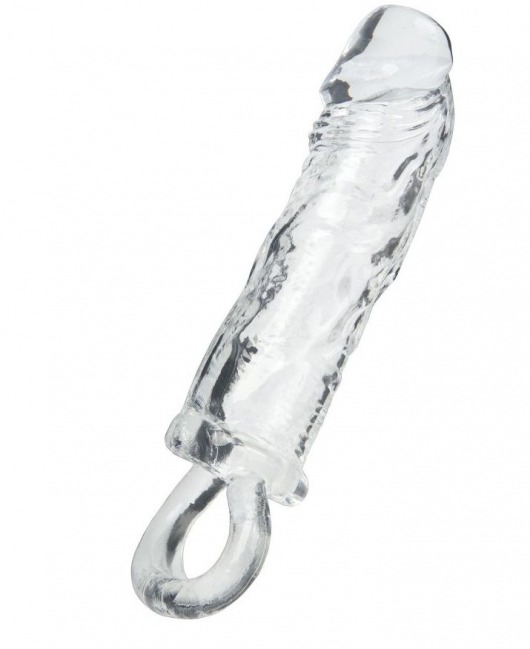 Прозрачная насадка с петлёй для фиксации - 14 см. - ToyFa - в Невинномысске купить с доставкой