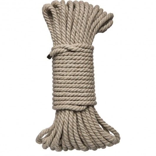 Бондажная пеньковая верёвка Kink Bind   Tie Hemp Bondage Rope 50 Ft - 15 м. - Doc Johnson - купить с доставкой в Невинномысске