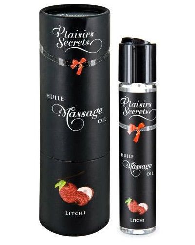 Массажное масло с ароматом личи Huile de Massage Gourmande Litchi - 59 мл. - Plaisir Secret - купить с доставкой в Невинномысске