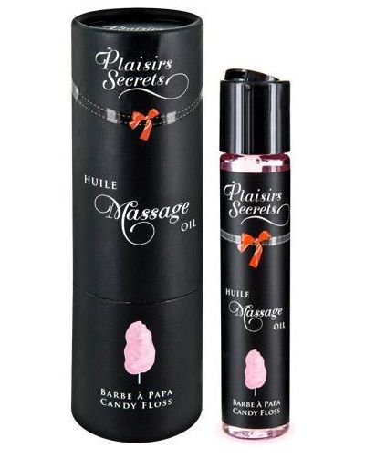 Массажное масло с ароматом сладкой ваты Huile de Massage Gourmande Barbe à Papa - 59 мл. - Plaisir Secret - купить с доставкой в Невинномысске
