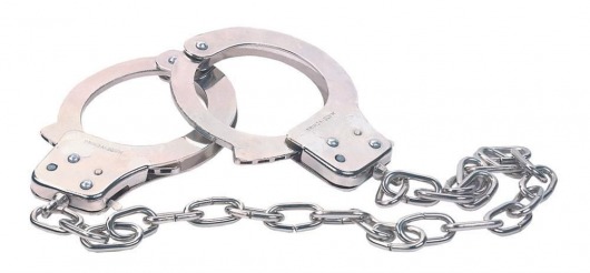 Наручники из металла с длинной цепочкой CHROME HANDCUFFS METAL HANDCUFFS W. KEY - NMC - купить с доставкой в Невинномысске