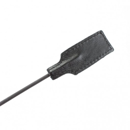 Чёрный профессиональный стек с золотистой рукоятью - 73 см. - БДСМ Арсенал - купить с доставкой в Невинномысске