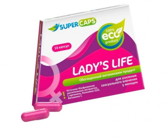 Возбуждающие капсулы Ladys Life - 14 капсул (0,35 гр.) - SuperCaps - купить с доставкой в Невинномысске