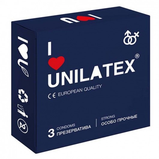 Ультрапрочные презервативы Unilatex Extra Strong - 3 шт. - Unilatex - купить с доставкой в Невинномысске