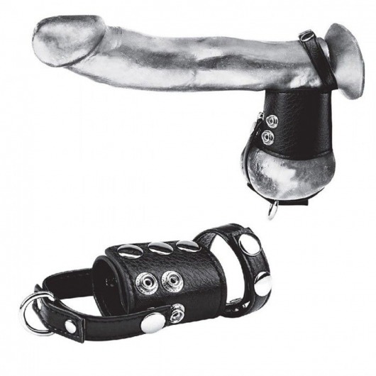 Кольцо на член и мошонку Cock Ring With 2  Ball Stretcher And Optional Weight Ring - BlueLine - в Невинномысске купить с доставкой