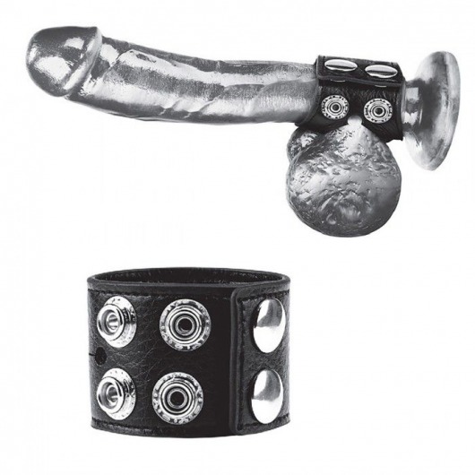 Ремень на член и мошонку 1.5  Cock Ring With Ball Strap - BlueLine - купить с доставкой в Невинномысске