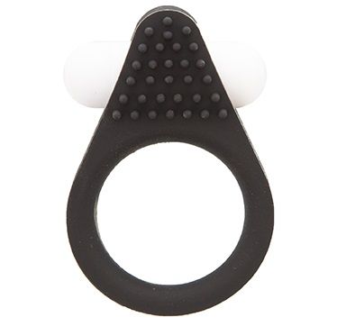 Чёрное эрекционное кольцо LIT-UP SILICONE STIMU RING 1 BLACK - Dream Toys - в Невинномысске купить с доставкой