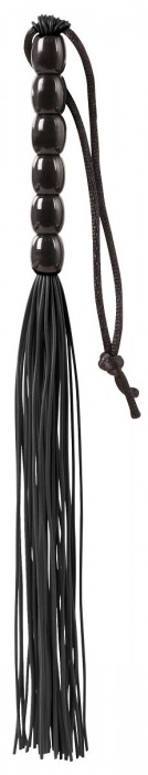 Чёрная мини-плеть из резины Rubber Mini Whip - 22 см. - Blush Novelties - купить с доставкой в Невинномысске