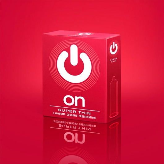 Супертонкие презервативы ON) Super Thin - 3 шт. - ON) - купить с доставкой в Невинномысске