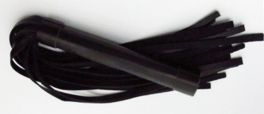 Чёрная плеть из нежной кожи - 45 см. - БДСМ Арсенал - купить с доставкой в Невинномысске