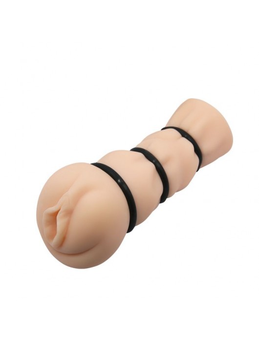 Мастурбатор-вагина с уплотняющими кольцами Baile Crazy Bull - Baile - в Невинномысске купить с доставкой