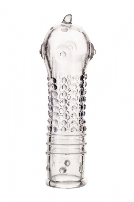 Прозрачная закрытая насадка на пенис TOYFA A-Toys - 14,7 см. - A-toys - в Невинномысске купить с доставкой