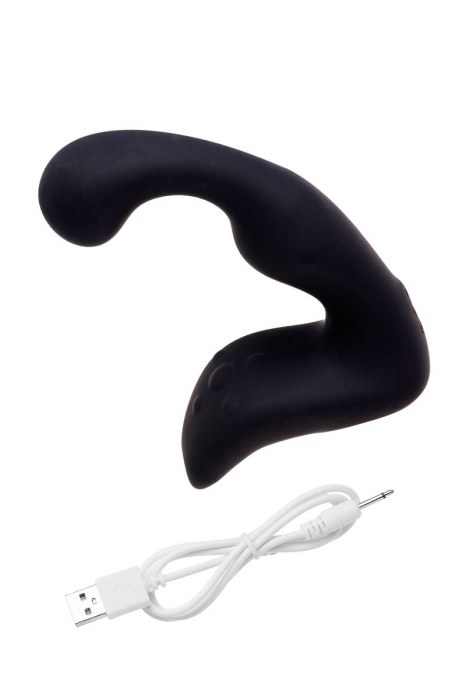 Чёрный изогнутый вибростимулятор простаты Erotist - Erotist Adult Toys - в Невинномысске купить с доставкой
