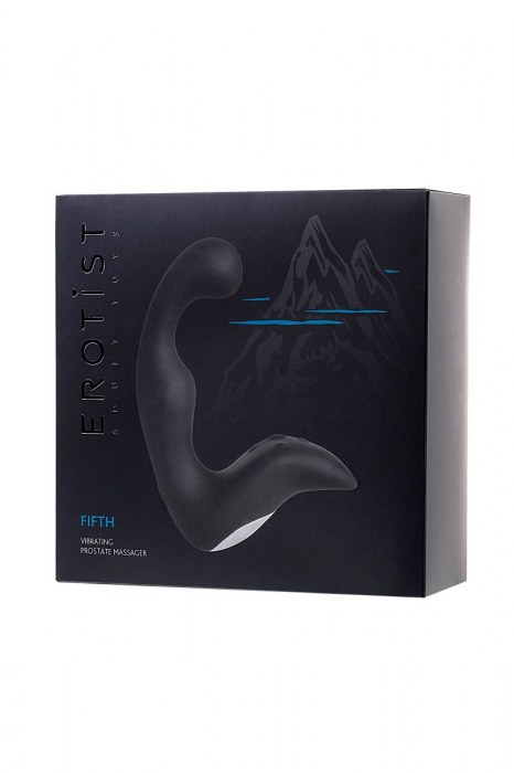 Чёрный изогнутый вибростимулятор простаты Erotist - Erotist Adult Toys - в Невинномысске купить с доставкой