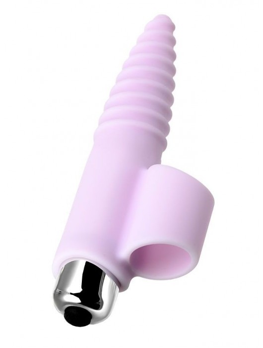 Нежно-розовая вибронасадка на палец для анальной стимуляции JOS NOVA - 9 см. - JOS