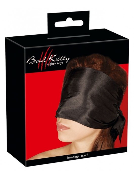 Широкая повязка-шарф на глаза Bad Kitty Bondage Scarf - Orion - купить с доставкой в Невинномысске