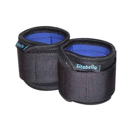 Неопреновые черно-синие наручники - Sitabella - купить с доставкой в Невинномысске