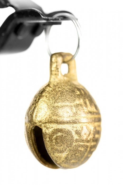 Черно-золотистые зажимы для сосков TOYFA Theatre - ToyFa - купить с доставкой в Невинномысске