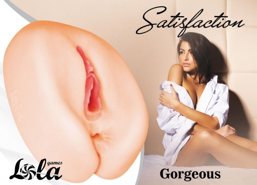 Мастурбатор с 2 тоннелями Satisfaction Gorgeous - Lola Games - в Невинномысске купить с доставкой