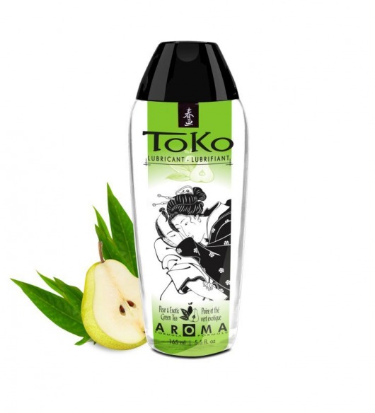 Интимный гель TOKO Pear   Exotic Green Tea с ароматом груши и зеленого чая - 165 мл. - Shunga - купить с доставкой в Невинномысске